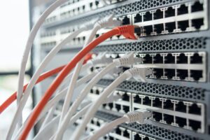 Working network hardware in data center